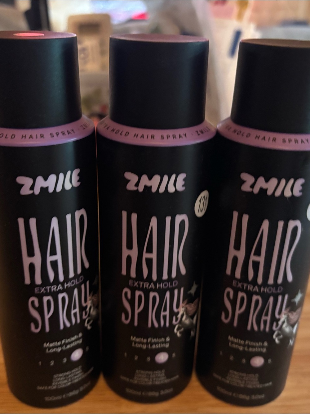 Extra Hold Hair Spray - viral tik tok famous. Zmile brand. Sold as set of 3.
